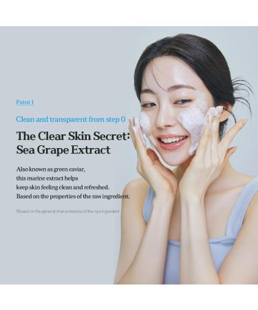 illumiel Mild Clear Cleansing Foam for Facial Cleansing with caulerpa lentillifera extract & Potassium Vegan & Korean Skincare 5.07 fl. oz. - Buy Online on GoSupps.com