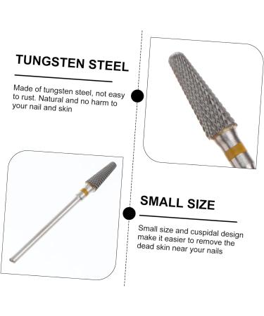 Beavorty Remove Dead Skin nails drill bits manicure drill bits nail grinding head nail drill bits set Tungsten steel Polish Nail medium Yellow - Buy Online on GoSupps.com