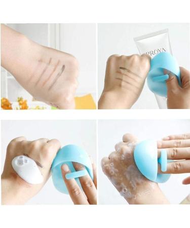 4pcs/set Super Soft Silicone Skin Cleanser Massager Brush Manual Cleansing Brush Handheld Mat ScrubberSensitive Delicate Dry Skin Durable and Useful - Buy Online on GoSupps.com