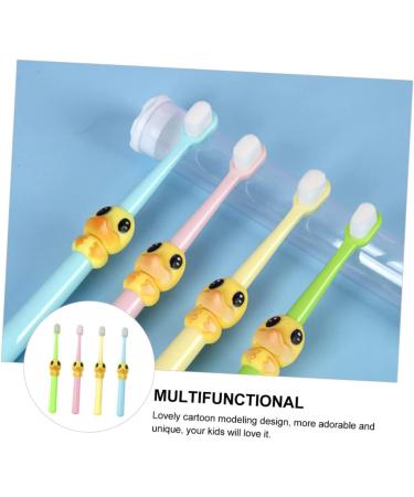 Beavorty 4-Pack Cartoon Toothbrushes for Kids | Manual Travel Oral Care | Ideal Baby Toothbrush - Buy Online on GoSupps.com