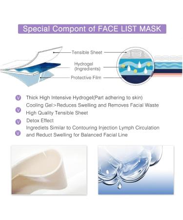 Nmbol V-Shape Facial Mask 4 Pieces Face Mask in V-Shape Firming Ear Hook Mask Double Chin Face Mask in V-Shape Face Skin Moisturising for Firming Pull-Up Mask in V-Shape - Buy Online on GoSupps.com