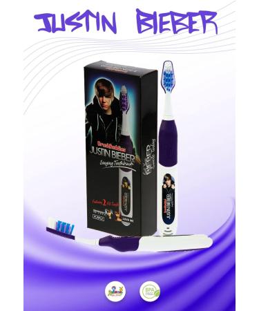 BB Designs Ltd Justin Bieber Singing Toothbrush - Purple | Somebody to Love & Love Me | International Shipping - Buy Online on GoSupps.com