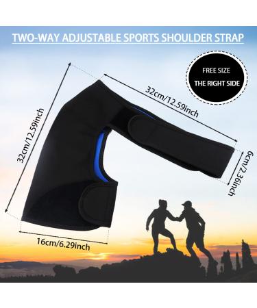 FERCAISH Adjustable Shoulder Brace | Sports Protection & Pain Relief | Comfortable & Breathable Gear for Lifting & Sleeping - Buy Online on GoSupps.com