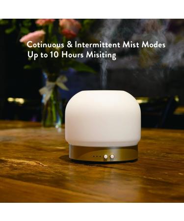 Essential Oil Diffuser for Large Rooms - 280ml Aromatherapy with Glass Cover 4 Timers Auto Shut-Off & Adjustable Lights - Buy Online on GoSupps.com