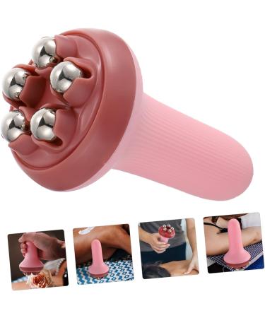 Beavorty 4PCs Massage Roller Set | Derma Roller & Percussion Device | Yoga & Hand Massage Tools - Rosa 14.5x7.5cm - Buy Online on GoSupps.com