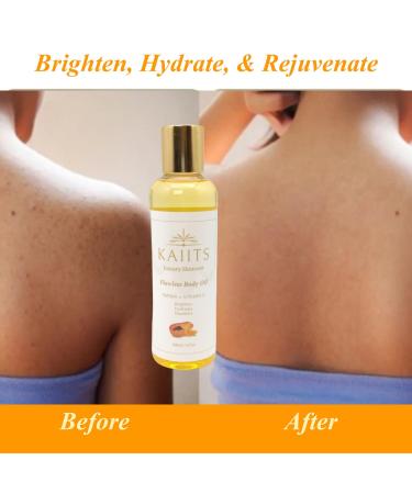 Flawless Body Oil with Papaya Vitamin C & E | Hydrating Oil for Scars Fine Lines & Dark Spots - 200ml - Buy Online on GoSupps.com