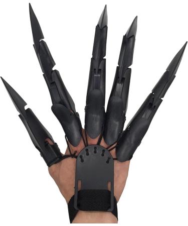 Halloween Articulating Fingers Decoration Flexible Articulating Finger Extensions Scary Cosplay Accessories Finger Extension Witch Ghost Gloves Claws Extender Wearable Skeleton Bone Claw Hand Mantis Claw Black Left Hand - Buy Online on GoSupps.com