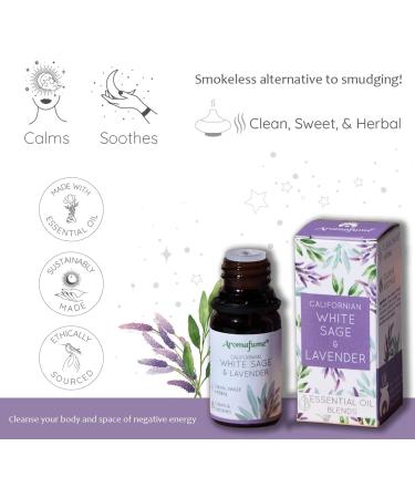 Aromafume White Sage & Lavender Essential Oil Diffuser Blend 30ml - Deepens Relaxation, Purification, Grounding & Protection | Salvia Apiana & Lavender Extracts | 3 x 10ml Bottles - Buy Online on GoSupps.com