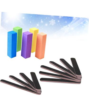 minkissy 1 Set Fingernail Kit Toenail Files Buffers Nail Buffer Sanding Block Black Nail Polish Acrilic Nails Kit Nail Shaper File Mini Nail Files Wedding Hats for Women Nail Brush Kit Tool - Buy Online on GoSupps.com