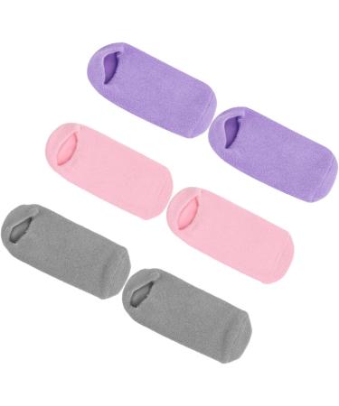 FOMIYES 9 Pairs Foot Gel Socks Vegetable Gel Pedicure Facial Mask Miss - Buy Online on GoSupps.com