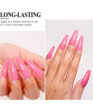 Imtiti Pink Gel Nail Polish 15ml Baby Pink Gel Polish Autumn Winter Gel Nail Polish Soak Off LED UV Nail Gel Polish DIY Nail Art Starter Manicure Salon Gel Nail Kit - Buy Online on GoSupps.com