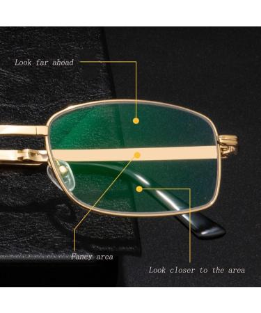 FREAZE Foldable Photochromic Reading Glasses - Ultralight Progressive Multifocus - Compact & Sustainable - 2.5x Gold for Men & Women - Buy Online on GoSupps.com