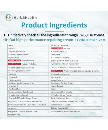 HH Oat High Performance Repairing Cream (40g) - Nourish & Revitalize Skin | International Shipping Available - Buy Online on GoSupps.com