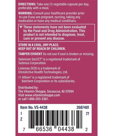 The Vitamin Shoppe Women's 50+ Once Daily for Energy Production Cardiovascular Health and Digestive & Immune Support (60 Capsules) - Buy Online on GoSupps.com