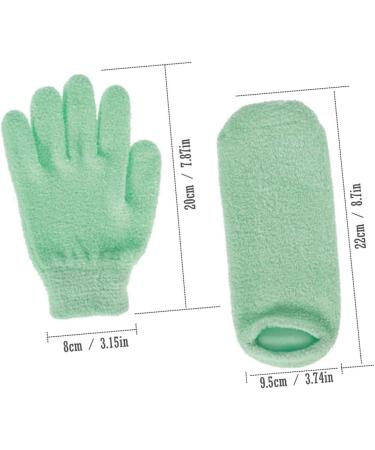 FOMIYES 2 Pairs Socks for Moisturizing Feet Overnight Moisturizing Gloves Spa Gel Socks Mens Glives Spa Socks Moisturizing Gel Socks Natural Gloves Mens Sock Spa Gloves Foot Patch Man Hand 20X8cm - Buy Online on GoSupps.com