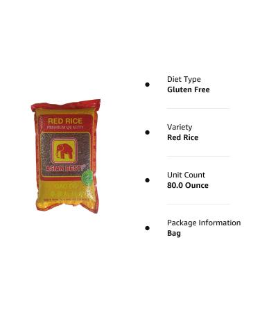 Premium Asian Red Rice - 80oz | Best Quality for Healthy Cooking - Buy Online on GoSupps.com