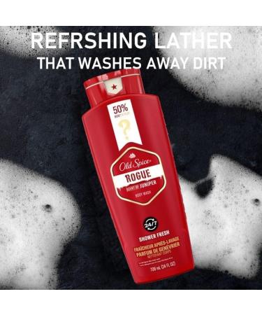 Old Spice Men's Body Wash Rogue Scent 709ml (24 fl. oz) Juniper 709 ml (Pack of 1) - Buy Online on GoSupps.com