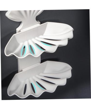 Ciieeo 2 Pcs Soap Dish Soap Holder Shell Soap -mounted White Shelf - Buy Online on GoSupps.com