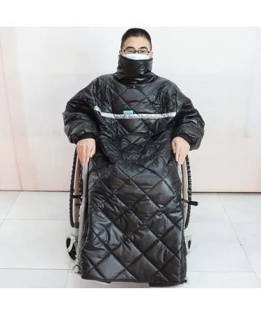 Wheelchair Warmer Cover Blanket Waterproof Windproof Full Body Warm Blanket Comfortable Wheelchair Cover with Sleeves for Any