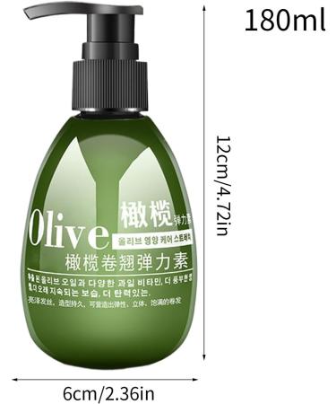 Curly Conditioner Curly Hair Balm Moisturizing Olive Style Hair Tie | Natural Styling Moisturizer for Conditioning Curly and Wavy Hair 180 ml - Buy Online on GoSupps.com