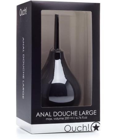 Shots Ouch! Anal Douche Large - Black | Premium Anal Cleaning for Comfort & Hygiene | International Shipping Available - Buy Online on GoSupps.com