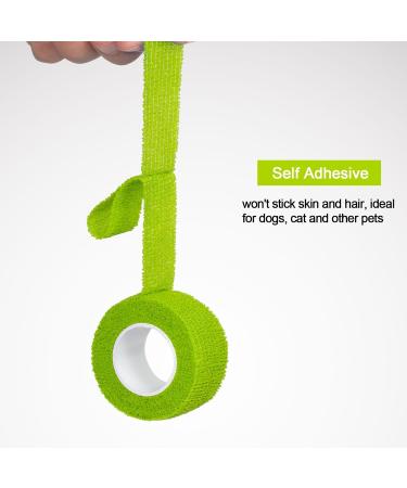 Sagafly Self-Adhering Bandage - 12 Rolls 2.5cm x 4.5m | Elastic First Aid Finger Tape Koh siver Bandage for Easy Fixing & Mixed Colors - Buy Online on GoSupps.com