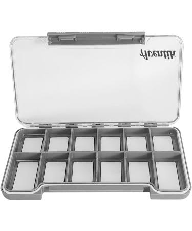 Waterproof Slim Fly Fishing Box with Magnetic Compartments - Grey (187X102X16mm) - Buy Online on GoSupps.com