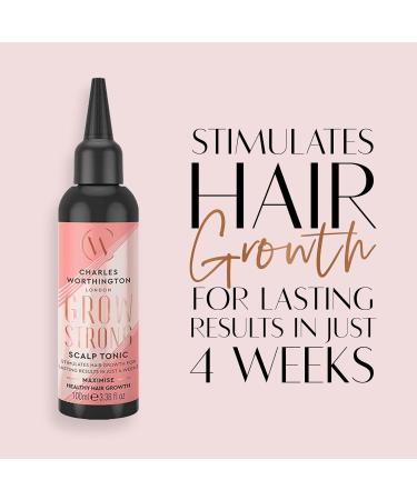 Charles Worthington Grow Strong Scalp Tonic 100ml - Hair Growth Serum for Fine Hair Repair - Salon Hair Products for Men and Women - Buy Online on GoSupps.com