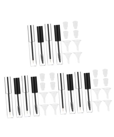 Mikinona Mikinona 6 Sets Cosmetic Transfer Tube and Container Refillable Mascara DIY Clear Mini Eyelash Curls Ml Lip Kit Interior Makeup Funnels Tubes Cream