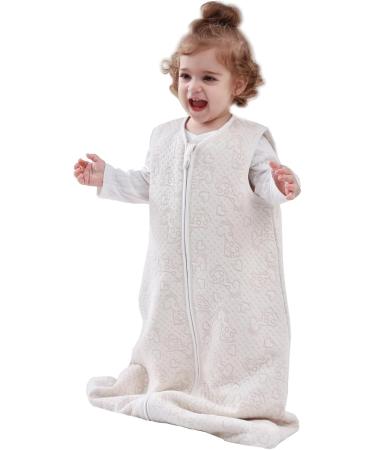 Chilsuessy Baby Sleeping Bag 2.5 Tog | 100% Cotton Nursery Bedding | Khaki Giraffe Design | 110cm/3-4 Years - Buy Online on GoSupps.com