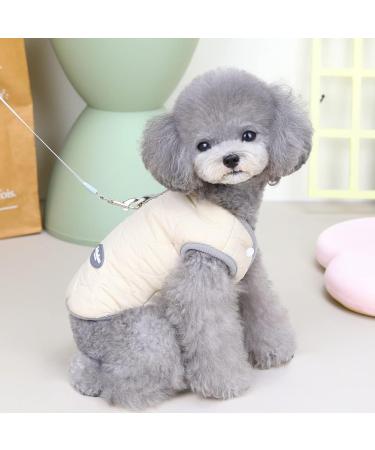 Mitili Waterproof Dog Coat with Fleece - Winter Jacket for Small & Medium Dogs | Windproof & Warm Dog Clothing (White Size S) - Buy Online on GoSupps.com