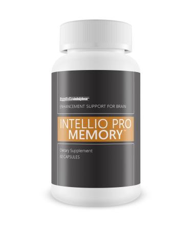 Intellio Pro Memory - Our Best Brain Support Supplements for Memory and Focus - Nootropics Brain Support Supplement - Brain Memory Support Supplements for Seniors - Memory Brain Support Supplement