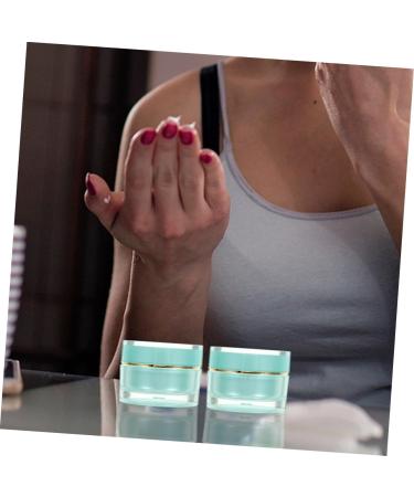 Healeved Cosmetic Bottle Refillable Cream Jar Wide Mouth Cream Jar Cream Jars with Lids Empty Cream Containers Wide Mouth Cream Container Small Cream Jar Acrylic Cream Bottle Travel Round - Buy Online on GoSupps.com