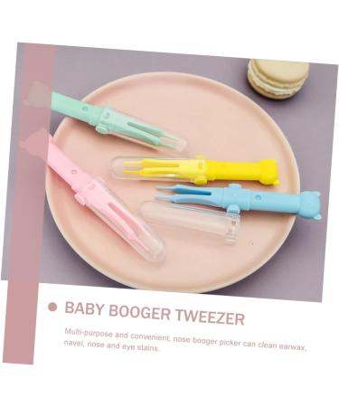 Healeved 10pcs Baby Nasal Booger Clip & Ear Cleaning Tools Set - Safe Round Nose Tweezers for Nursing Care - Buy Online on GoSupps.com