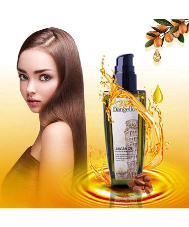 Moroccan Argan Oil Hair Serum - Cold Pressed Lightweight Oil for Split Ends & Damaged Hair - Buy Online on GoSupps.com