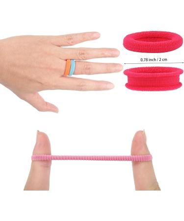 JOYOYO 300 Pcs Small Baby Hair Bands - Seamless Cotton Hair Ties for Baby Toddlers - Candy Color Hair Bobbles - Buy Online on GoSupps.com