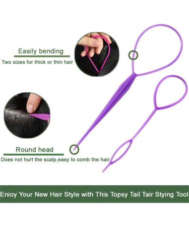 Rubber Hair Bands Mini Elastic Hair Ties with Braiding Ponytail Pick Maker Tools and Small Hairbands Cutter Remover for Kids Toddlers Girls Women multicolour - Buy Online on GoSupps.com