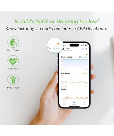 Viatom Children's Pulse Oximeter | Accurate Oxygen Saturation & Pulse Measurement | Bluetooth & Audio Memory - Buy Online on GoSupps.com