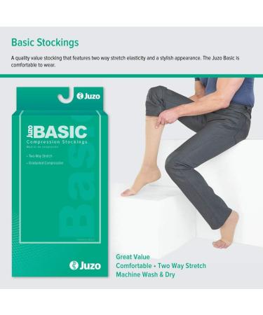 Juzo Basic 4411AT Open Toe Pantyhose 20-30mmHg - Regular Beige | Premium Compression Hosiery for Venous Health - Buy Online on GoSupps.com