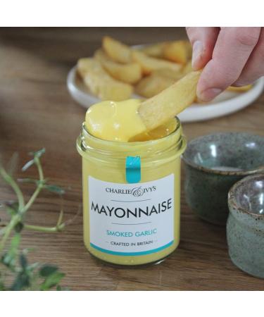 Charlie & Ivy's Smoked Garlic Mayonnaise 190g - Brilliantly British Mayos - Buy Online on GoSupps.com