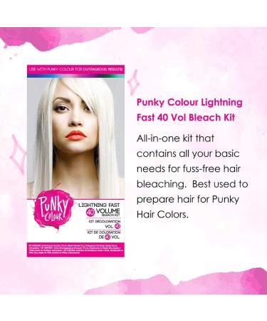 Punky Colour Lightning Fast 40 Vol Bleach Kit - Professional Hair Lightening Solution - Buy Online on GoSupps.com
