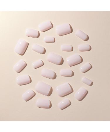 24Pcs Square Press On Nails Set with Glue & DIY Tools - Full Cover False Nails Tips for Women - Removable Nail Art (Pure Colour) - Buy Online on GoSupps.com