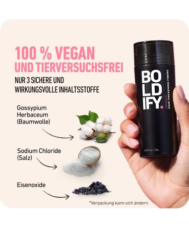 Boldify Hair Powder for Thinning Hair - Invisible Hazel Brown Covers Hair Loss in 15 Sec 28g (Large Bottle) - Natural Solution for Men & Women - Buy Online on GoSupps.com