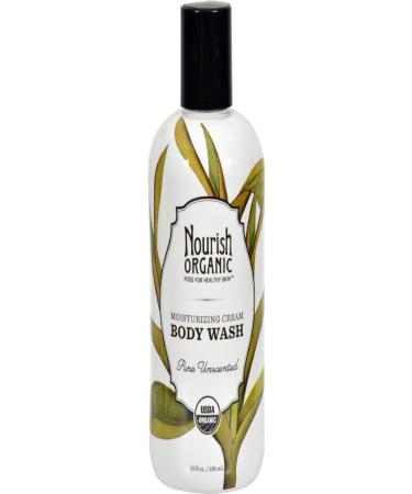 Nourish Organic Unscented Moisturizing Cream Body Wash | GMO-Free Cruelty Free Organic | 10oz - Buy Online on GoSupps.com