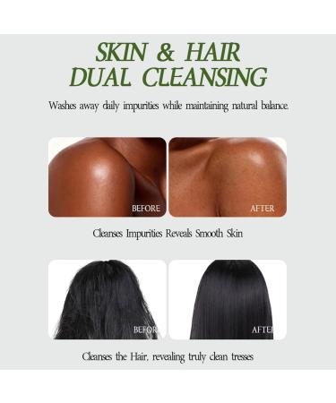 Shampoo Bar - 2 in 1 - Shampoo bar with cleansing formula triangular shampoos for natural hair care | Herbal shampoos to prevent irritation - Buy Online on GoSupps.com