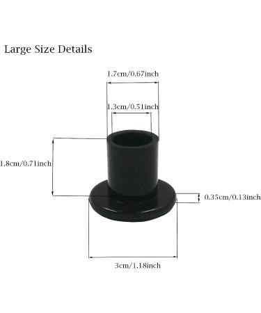 3 Pairs Black High Heel Protectors for Women's Shoes - Anti-Slip, Noise Reduction, Ideal for Grass, Weddings & Outdoor Events (Size Large) - Buy Online on GoSupps.com