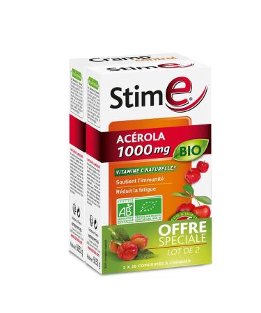Nutreov Stim e Acerola Bio 2x28 Comprimes 1000mg