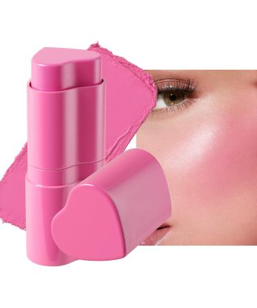 G n rique Cheek Blush Heart-Shaped Cheek Contour | High-Pigment 2-in-1 Cream Blush | For Women For Girls For Travel For Face Natural Beauty Makeup For Eyes For Lips