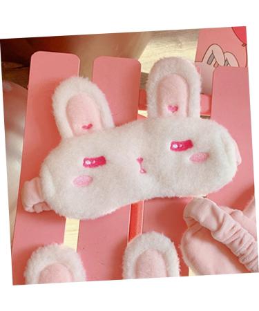 Miss Fluffy Plush Bunny Ears Eye Mask - White - 1 Count - Buy Online on GoSupps.com