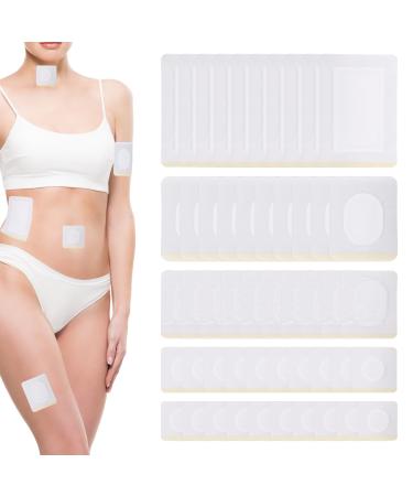 BOXOB 50 Pi ces Pack d'Huile de Ricin Tr s Absorbant Patch Huile Ricin pour Nombril Bras Cou Taille Pieds Facile Utiliser Sans Lavage pour Apaiser et D tendre